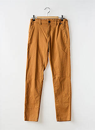 Pantalon chino stretch taille ajustable marron NUKUTAVAKE garçon