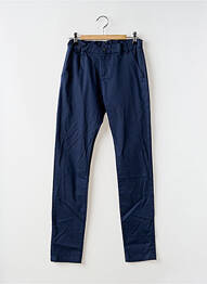 Pantalon chino coupe droite taille ajustable bleu BOBOLI garcon
