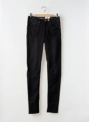 Jeans coupe slim stretch taille ajustable noir GARCIA fille