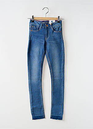 Jeans coupe slim stretch taille ajustable bleu GARCIA fille