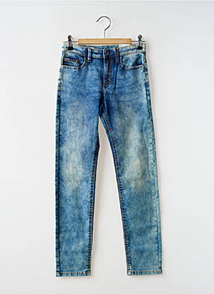 Jeans coupe slim stretch taille ajustable bleu MAYORAL enfant