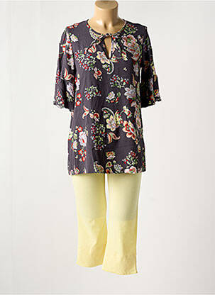 Pyjama coupe droite gris RINGELLA femme