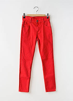 Jeans skinny rouge 3 POMMES pour fille