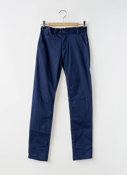 Pantalon chino coupe droite taille ajustable bleu BOBOLI garcon