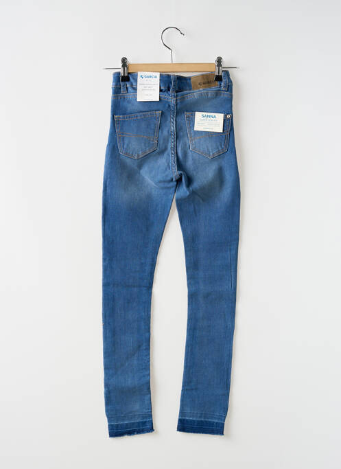 Jeans coupe slim stretch taille ajustable bleu GARCIA fille