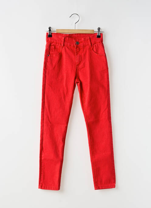Jeans skinny rouge 3 POMMES pour fille