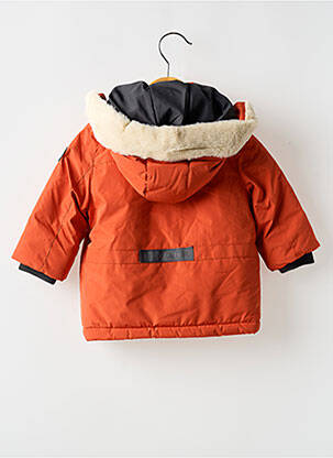 Parka poches a capuche orange MAYORAL garçon
