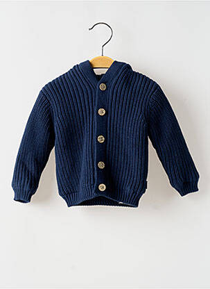 Gilet manches longues fermeture boutonnée sur le devant bleu NOPPIES garçon