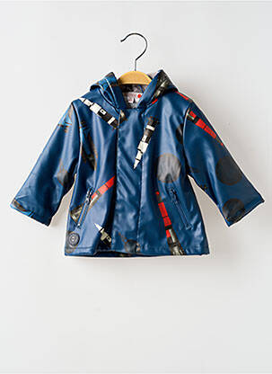 Imperméable imprimé fantaisie a capuche bleu BOBOLI garçon