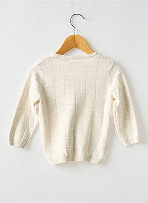 Gilet manches longues fermeture boutonnée sur le devant beige MAYORAL garçon