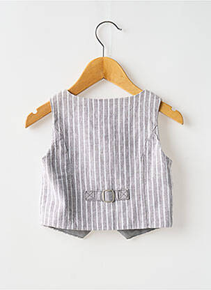 Gilet sans manche coupe droite gris BOBOLI garçon