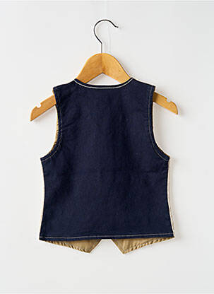 Gilet sans manche coupe droite beige 3 POMMES garçon