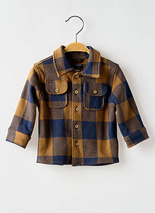 Chemise manches longues manches longues marron NOPPIES garçon