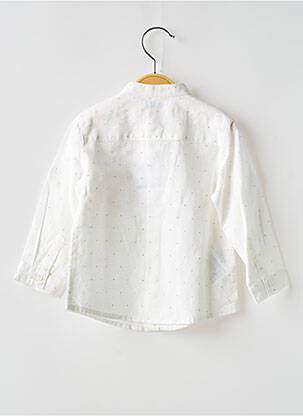 Chemise manches longues coupe droite blanc MAYORAL garçon