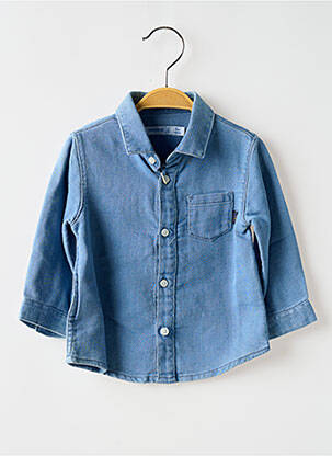 Chemise manches longues manches longues bleu MAYORAL garcon