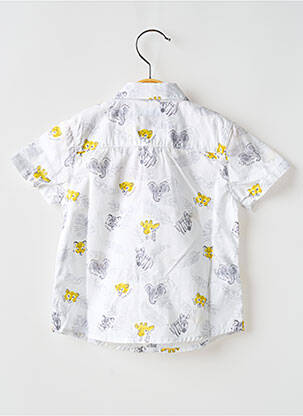Chemise manches courtes imprimé fantaisie blanc MAYORAL garçon