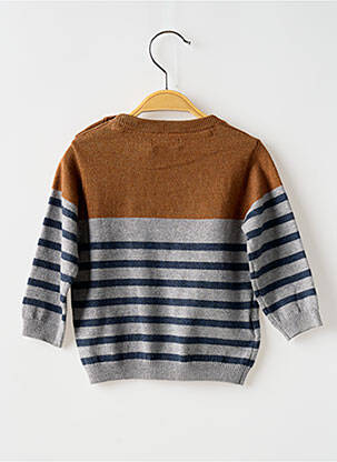 Pull col rond manches longues marron MAYORAL garçon