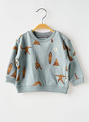 Sweat-shirt imprimé fantaisie manches longues bleu NOPPIES garçon