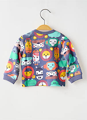 Sweat-shirt imprimé fantaisie manches longues violet BOBOLI garçon