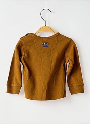 T-shirt manches longues manches longues marron NOPPIES garcon