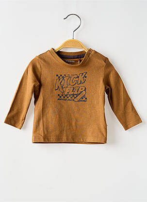 T-shirt manches longues manches longues marron NOPPIES garçon