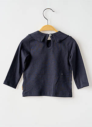 T-shirt fermeture boutonnée au dos manches longues bleu NOPPIES fille
