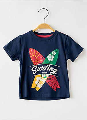 T-shirt imprimé fantaisie manches courtes bleu BOBOLI garçon
