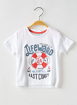 T-shirt imprimé fantaisie manches courtes blanc BOBOLI garçon