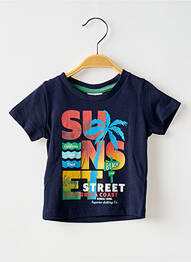 T-shirt coupe droite manches courtes bleu BOBOLI garcon