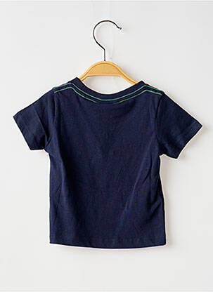 T-shirt coupe droite manches courtes bleu BOBOLI garçon