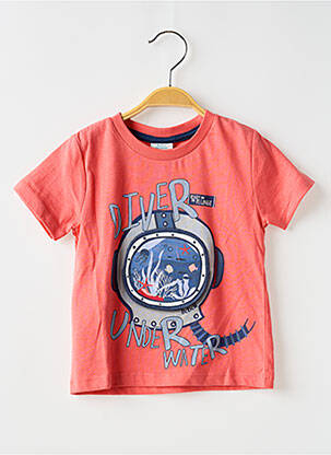 T-shirt coupe droite manches courtes rouge BOBOLI garçon