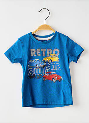 T-shirt coupe droite manches courtes bleu BOBOLI garçon