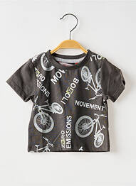 T-shirt coupe droite manches courtes gris BOBOLI garcon