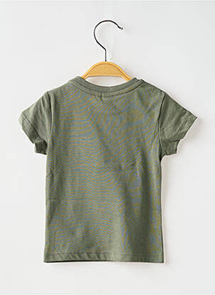 T-shirt coupe droite manches courtes vert 3 POMMES garçon