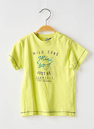 T-shirt coupe droite manches courtes jaune 3 POMMES garçon