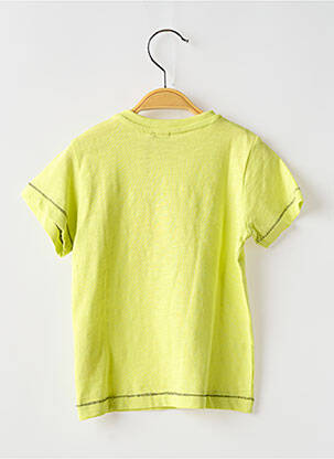 T-shirt coupe droite manches courtes jaune 3 POMMES garçon