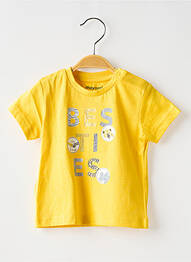 T-shirt coupe droite manches courtes jaune MAYORAL garcon