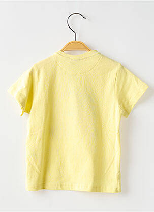 T-shirt tissage jersey manches courtes jaune 3 POMMES garçon