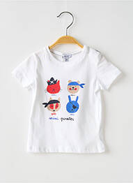 T-shirt coupe droite manches courtes blanc ABSORBA garcon