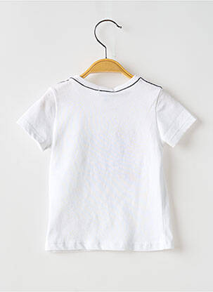 T-shirt coupe droite manches courtes blanc ABSORBA garçon