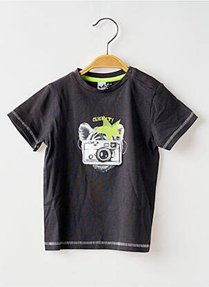 T-shirt coupe droite manches courtes noir 3 POMMES garçon