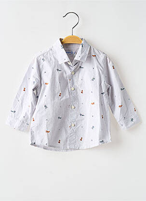 Chemise manches longues bleu MAYORAL pour garçon