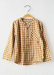 Chemise manches longues marron NOPPIES pour garçon seconde vue