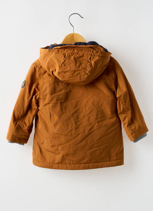 Parka coupe droite a capuche marron MAYORAL garcon