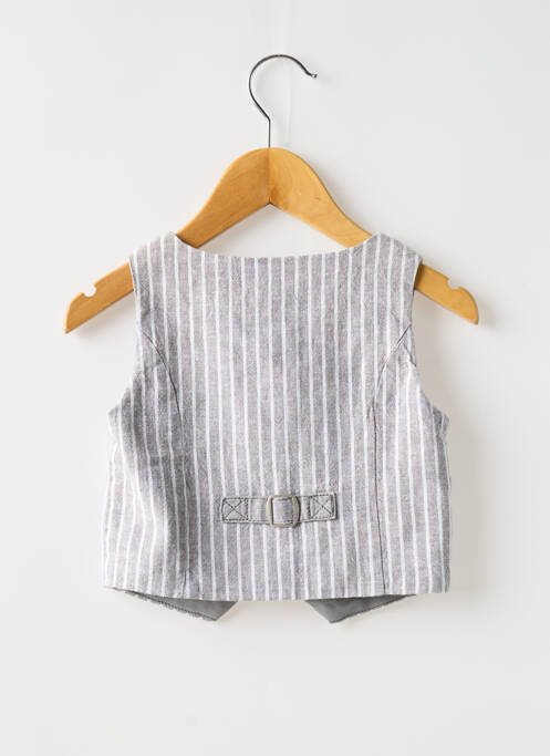 Gilet sans manche coupe droite gris BOBOLI garcon