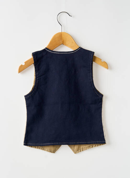 Gilet sans manche coupe droite beige 3 POMMES garcon