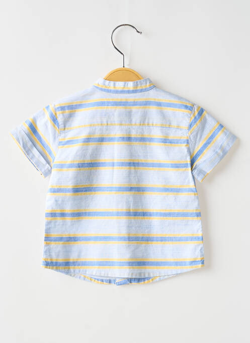 Chemise manches courtes imprimé fantaisie bleu MAYORAL garcon