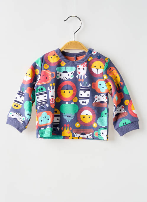 Sweat-shirt imprimé fantaisie manches longues violet BOBOLI garcon