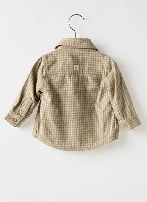 Chemise manches longues beige NOPPIES pour garçon