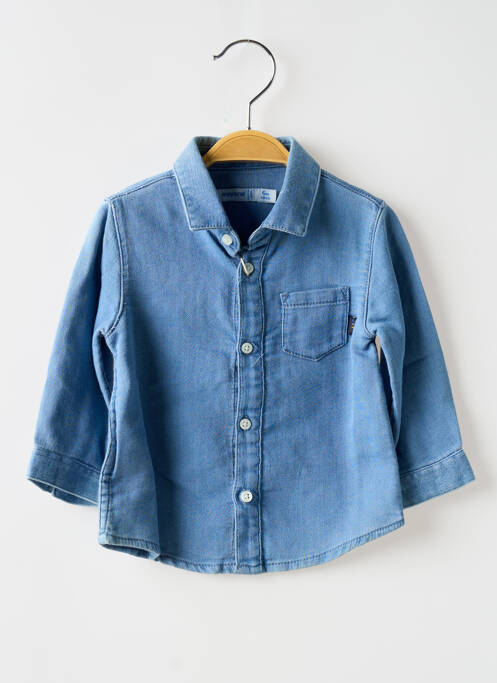 Chemise manches longues bleu MAYORAL pour garçon